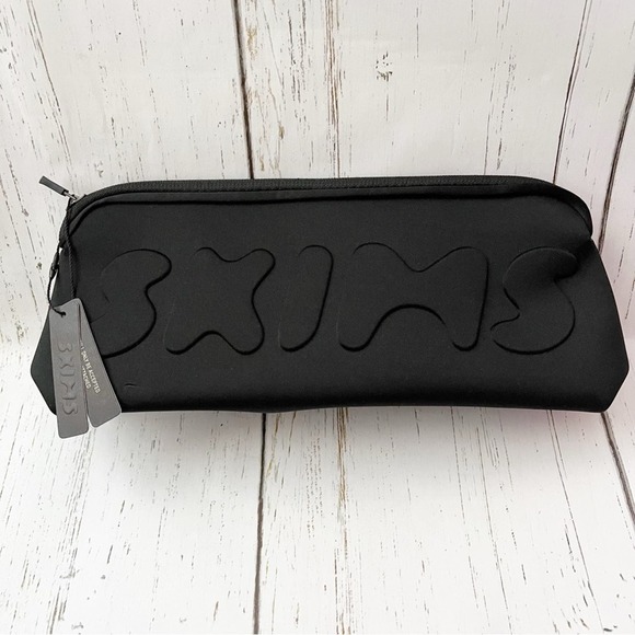SKIMS Other - Skims Neoprene Black Zipper Pouch Case Cosmetic Waterproof Travel New With Tags